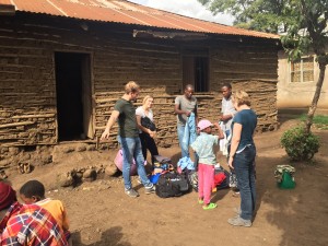 We took suitcases of donated clothes from family and friends and gave them to the children - they were so excited!